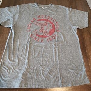 Genuine Indian Motorcycle Gray Promotional T-shirt - XL